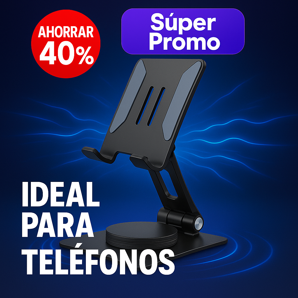 Soporte de aluminio giratorio 360º